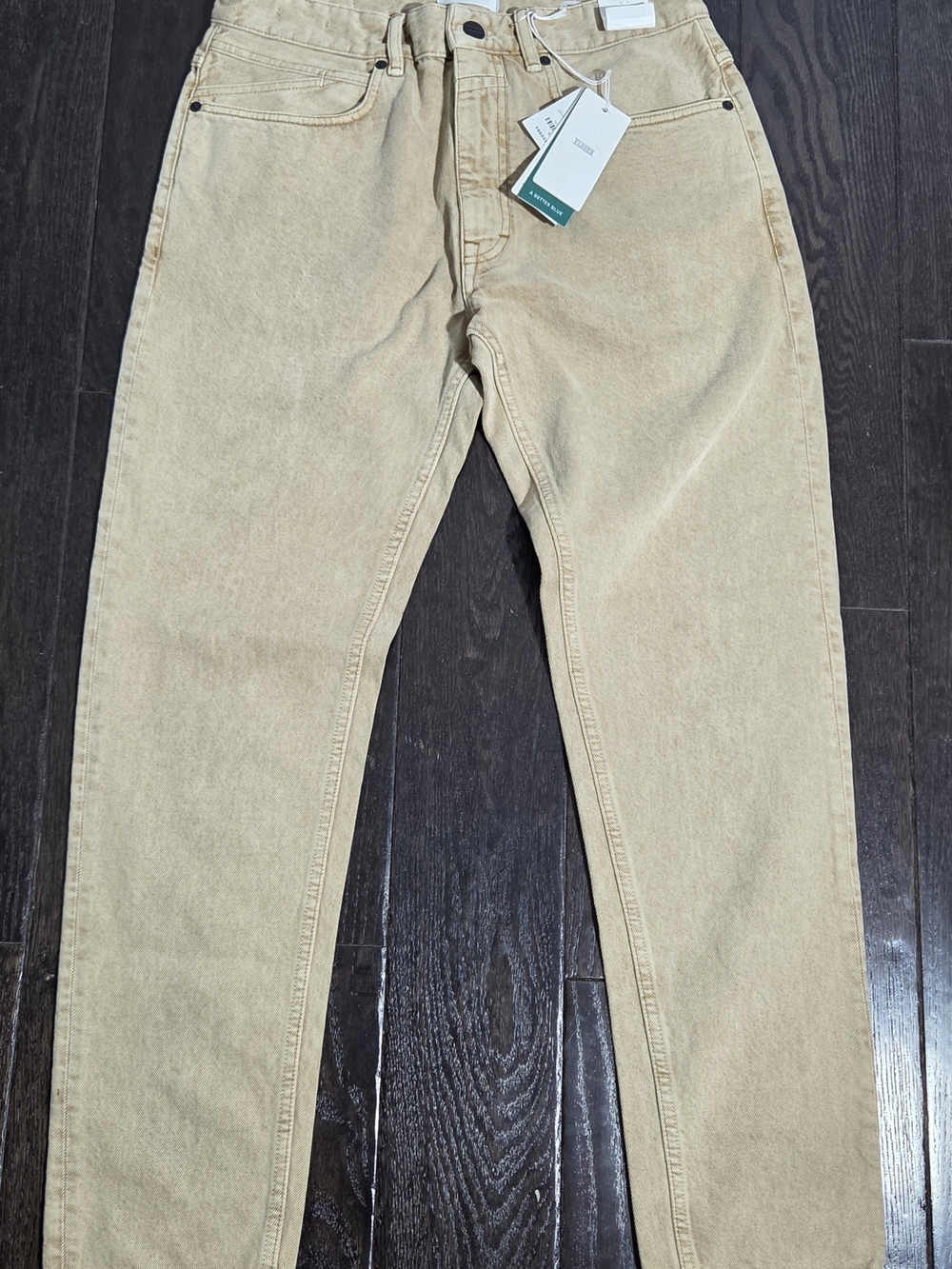 Fred Segal Closed Men's Organic Cotton Regular Cropped Tan Jeans Size 30x30 NWT